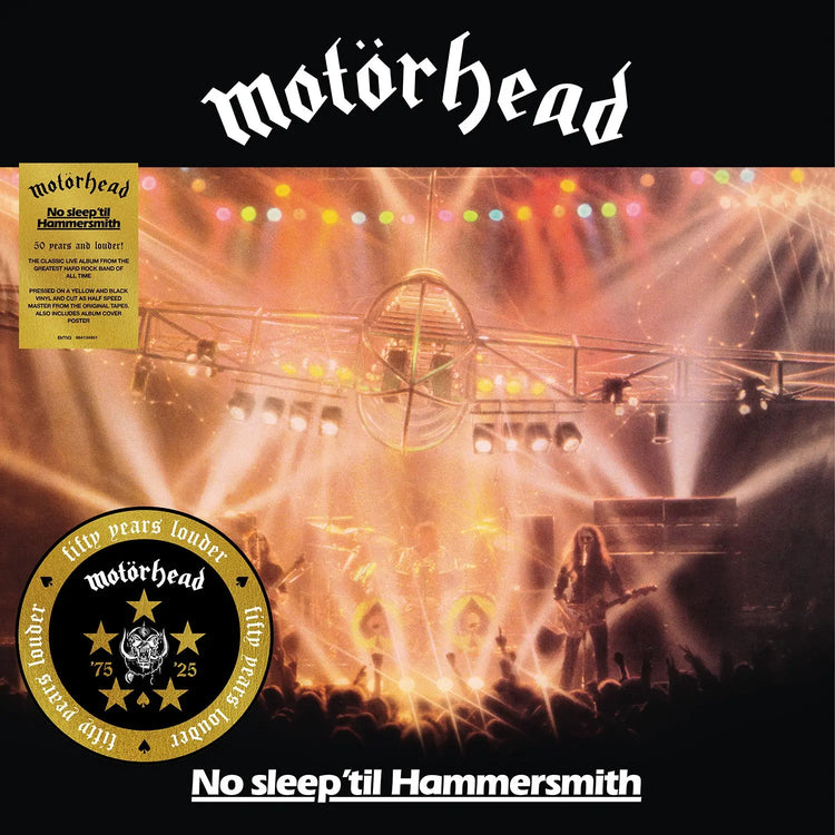Motörhead - No Sleep Til Hammersmith (180g Yellow/Black Splatter Vinyl LP)