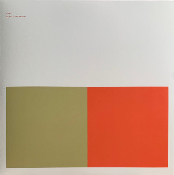 Album art for Alva Noto + Ryuichi Sakamoto - Vrioon