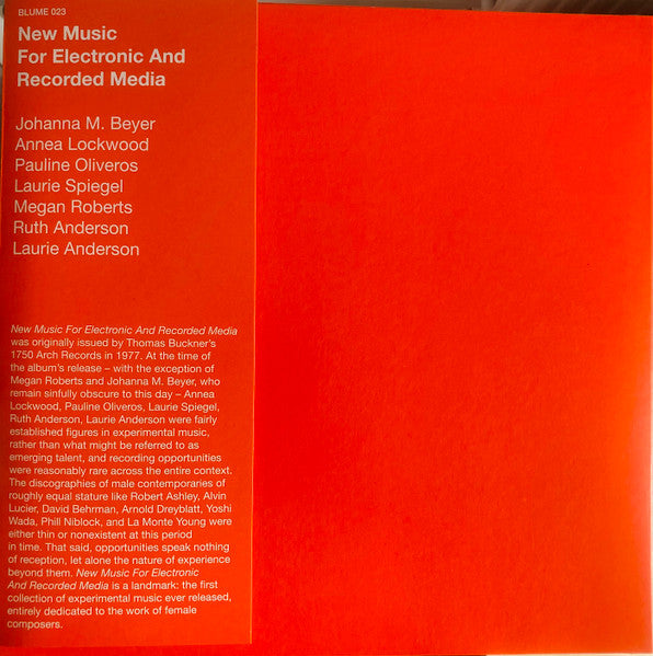 Album art for Various - New Music For Electronic And Recorded Media