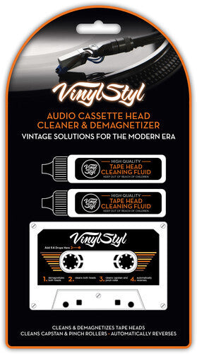 Vinyl Styl® VS-A-018 Audio Cassette Head Cleaner & Demagnetizer - For Home/Auto/Portable