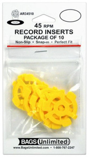 45 RPM INSERTS - 10 PK