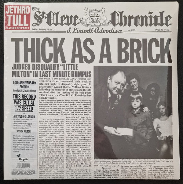 Album art for Jethro Tull - Thick As A Brick