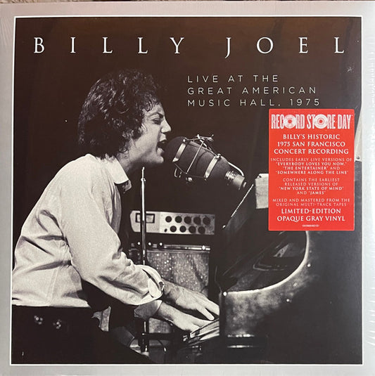 Album art for Billy Joel - Live At The Great American Music Hall, 1975