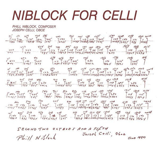 Album art for Phill Niblock - Niblock For Celli / Celli Plays Niblock