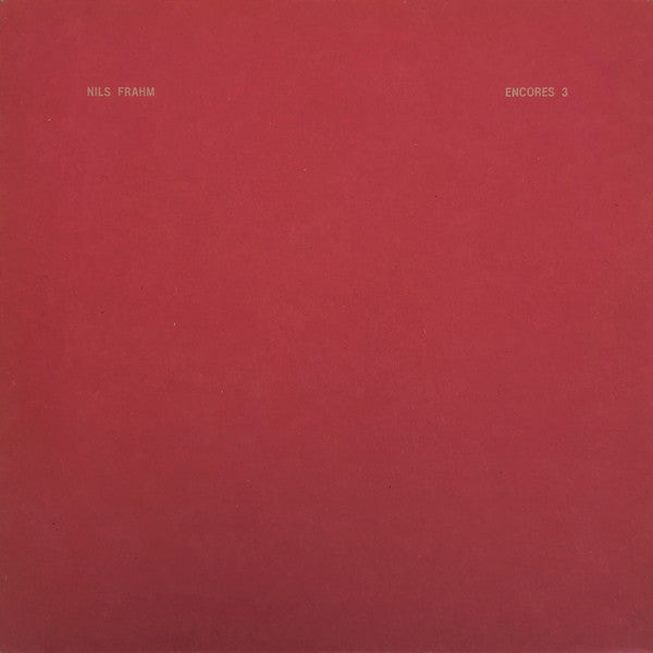Album art for Nils Frahm - Encores 3