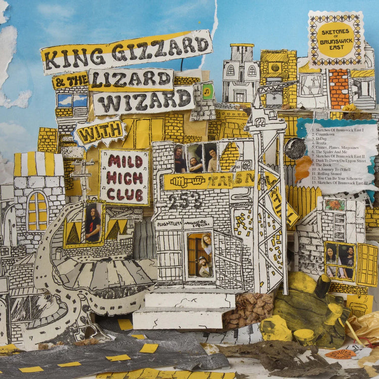 King Gizzard And The Lizard Wizard - Sketches of Brunswick East (Yellow + Black Ice Splatter - Migraine Edition)