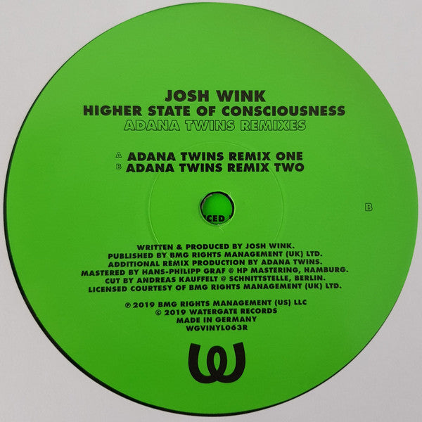 Album art for Josh Wink - Higher State Of Conciousness (Adana Twins Remixes)