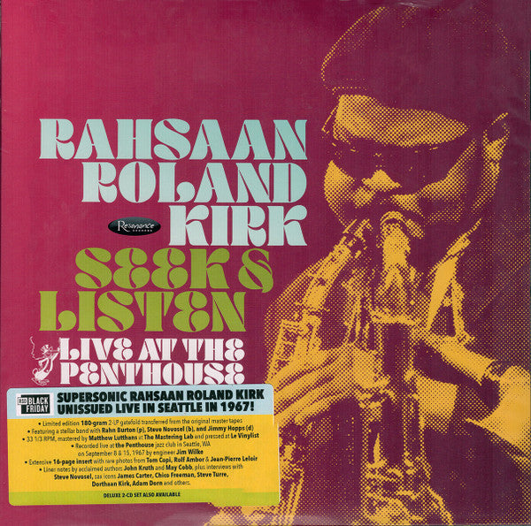 Album art for Roland Kirk - Seek & Listen: Live At The Penthouse