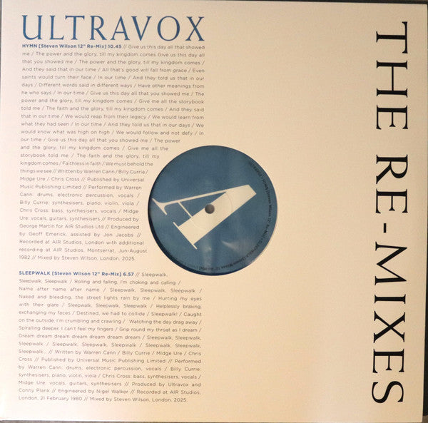 Album art for Ultravox - The Re-Mixes