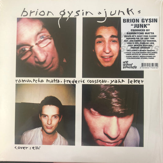 Album art for Brion Gysin - Junk