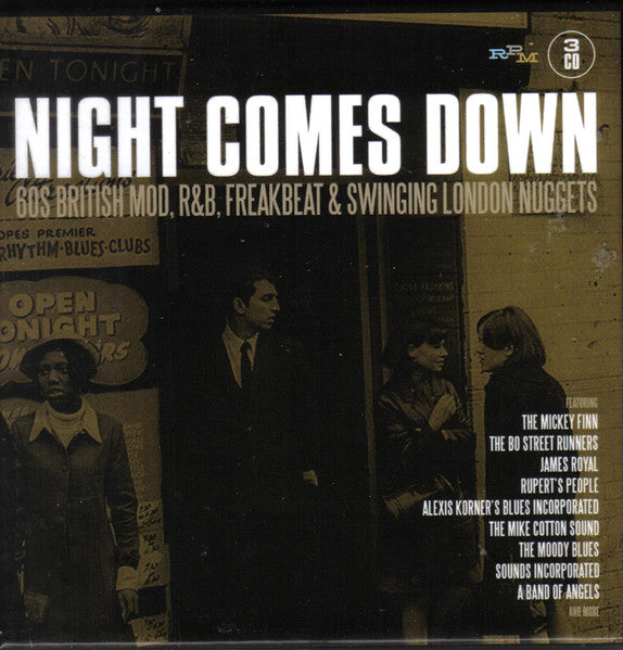 Album art for Various - Night Comes Down (60s British Mod, R&B, Freakbeat & Swinging London Nuggets)