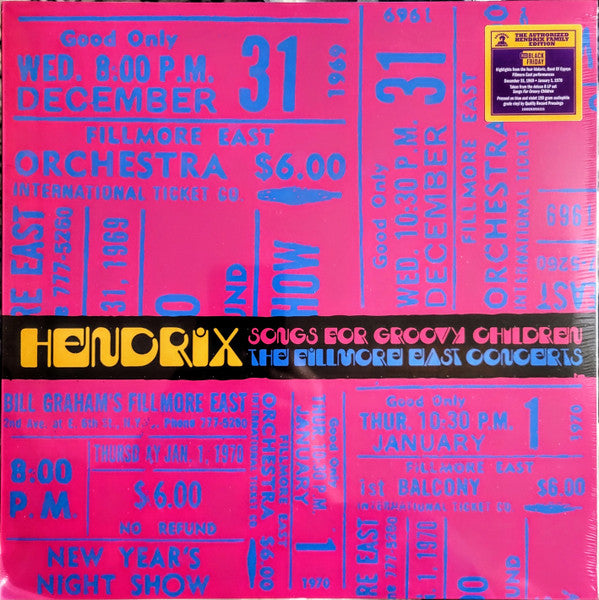 Album art for Jimi Hendrix - Songs For Groovy Children (The Fillmore East Concerts Highlights)