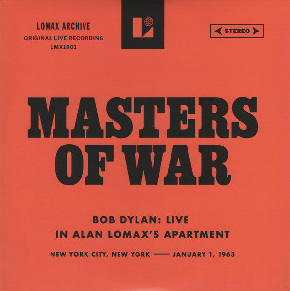 Album art for Bob Dylan - Masters Of War (Bob Dylan: Live In Alan Lomax's Apartment)