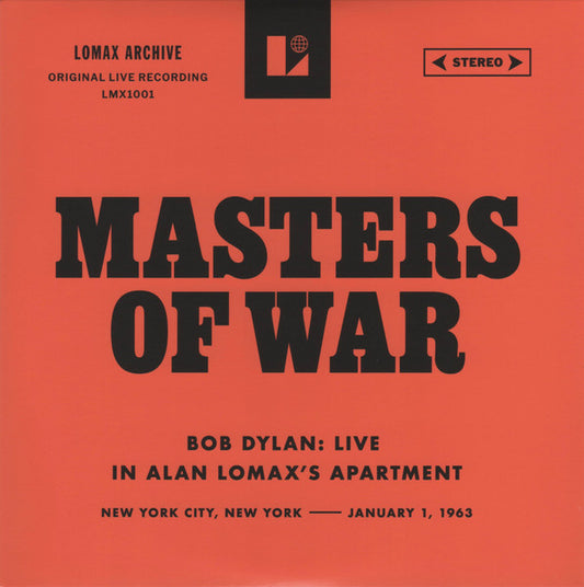 Album art for Bob Dylan - Masters Of War (Bob Dylan: Live In Alan Lomax's Apartment)