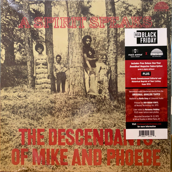 Album art for The Descendants Of Mike And Phoebe - A Spirit Speaks