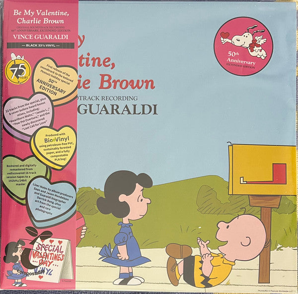 Vince Guaraldi - Be My Valentine, Charlie Brown (Original Soundtrack Recording) Vinyl, LP, Album, Bioplastic, Remastered , 50th Anniversary, Extended Edition