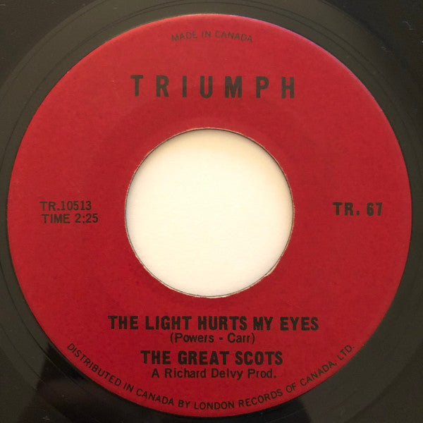 Album art for The Great Scots - The Light Hurts My Eyes / You Know What You Can Do