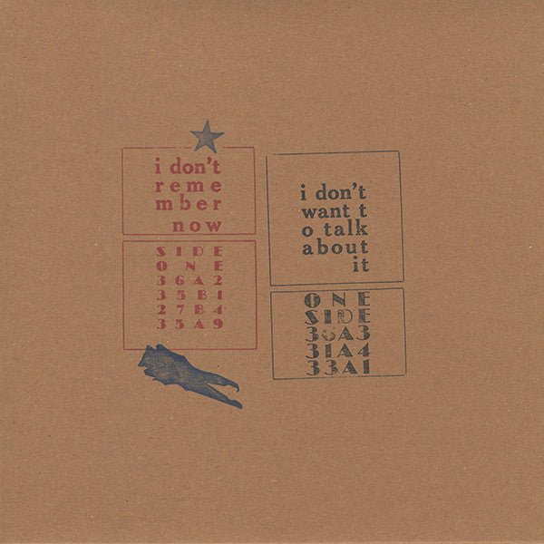 Album art for John Bender - I Don't Remember Now / I Don't Want To Talk About It