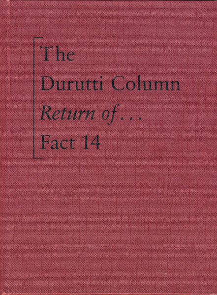 Album art for The Durutti Column - The Return Of The Durutti Column