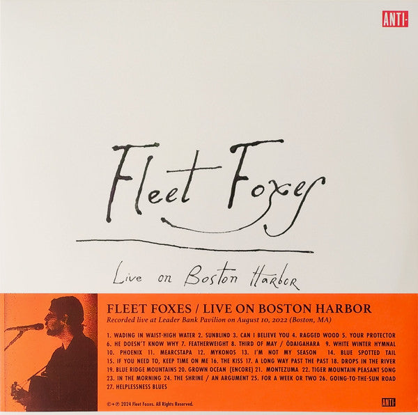 Album art for Fleet Foxes - Live on Boston Harbor