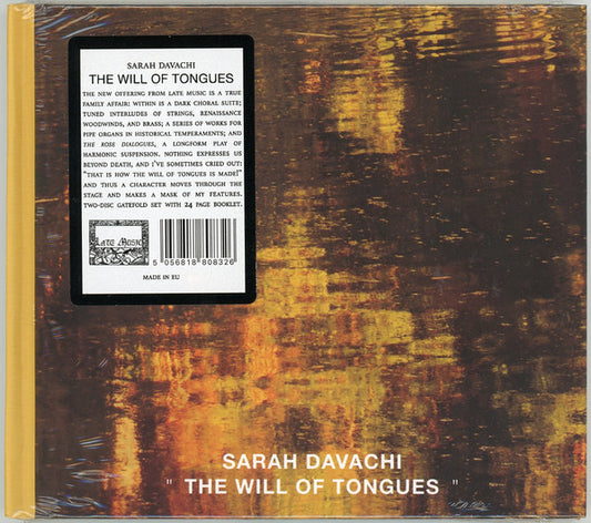 Album art for Sarah Davachi - The Will Of Tongues