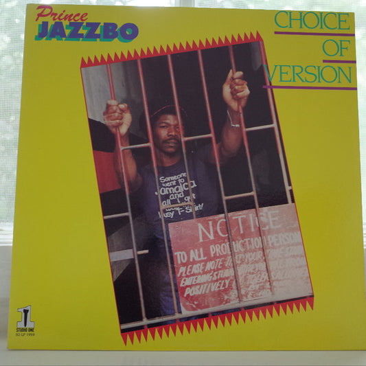 Album art for Prince Jazzbo - Choice Of Version