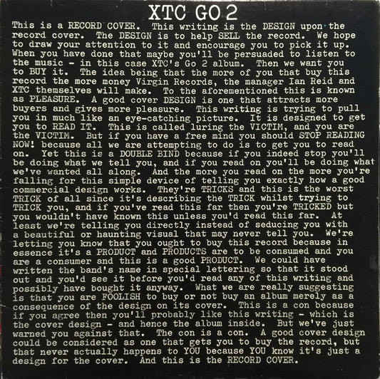 Album art for XTC - Go 2