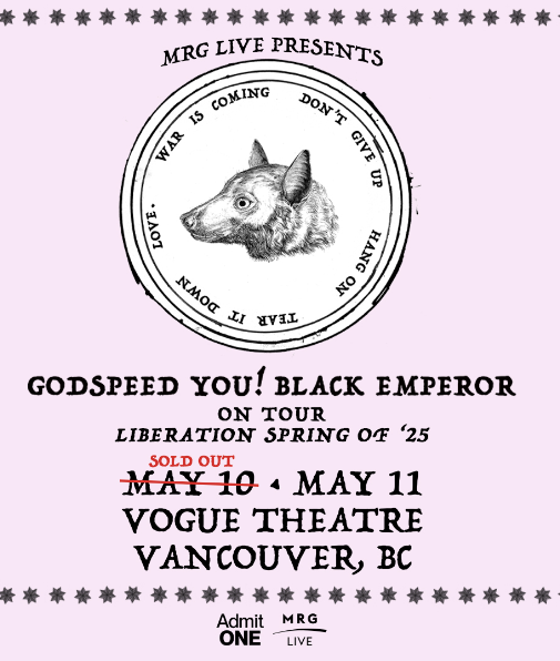 Godspeed You! Black Emperor Ticket (NO ONLINE SALES)