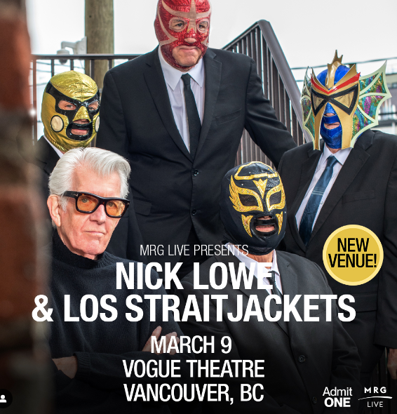 Nick Lowe & Los Straitjackets Ticket (NO ONLINE SALES)