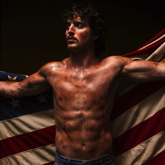 Benson Boone - American Heart Vinyl, LP, Album, Limited Edition , Red, White and Blue Marble ["America" Marbled]
