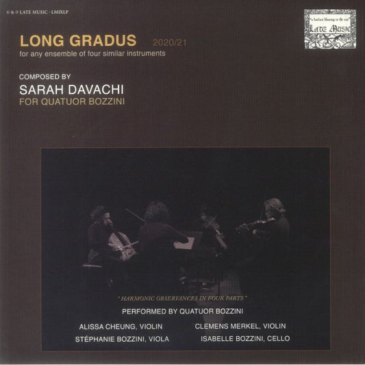 Sarah Davachi - Long Gradus CD