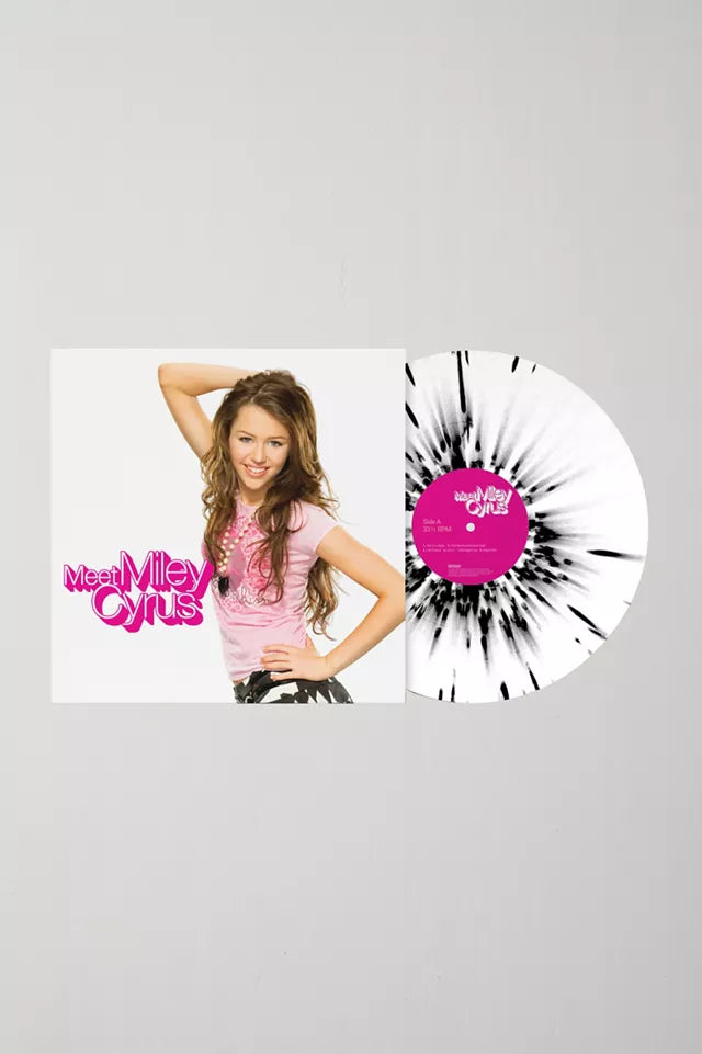 Miley Cyrus - Meet Miley Cyrus 2024 reissue (white/black splatter) LP