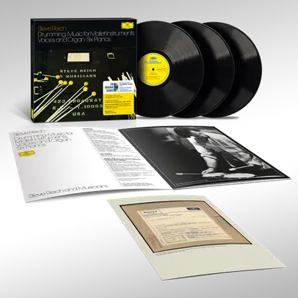 Steve Reich - Drumming / Music For Mallet Instruments, Voices And Organ / Six Pianos 3 x Vinyl, LP, Reissue 180 GRAM