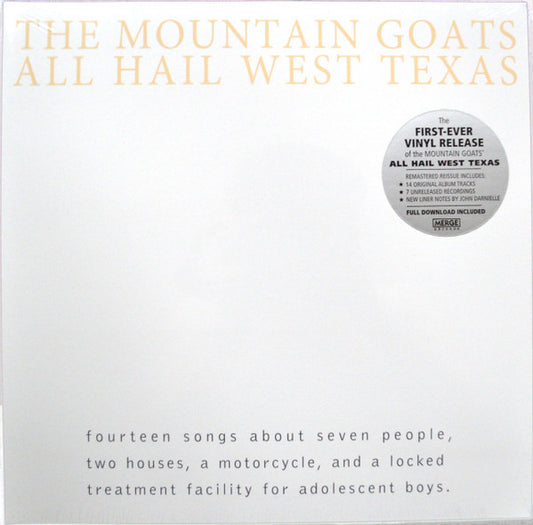 Album art for The Mountain Goats - All Hail West Texas