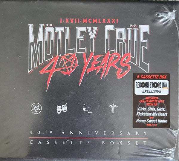 Album art for Mötley Crüe - 40 Years (40th Anniversary Cassette Boxset)