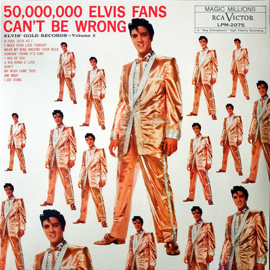 Album art for Elvis Presley - 50,000,000 Elvis Fans Can't Be Wrong - Elvis' Gold Records Volume 2