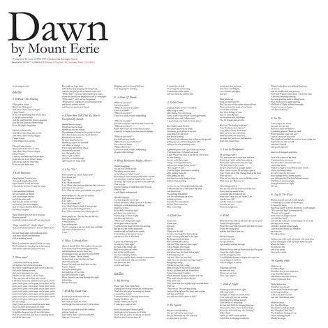 Album art for Mount Eerie - Dawn