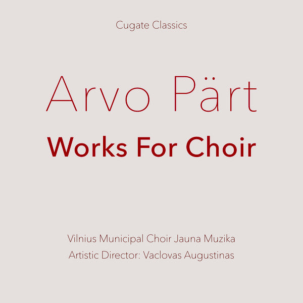 Album art for Arvo Pärt - Works For Choir