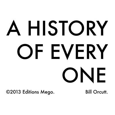Album art for Bill Orcutt - A History Of Every One